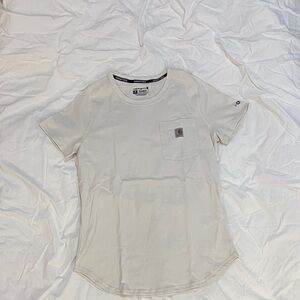 Carhartt Women’s cream T-Shirt. Size M
